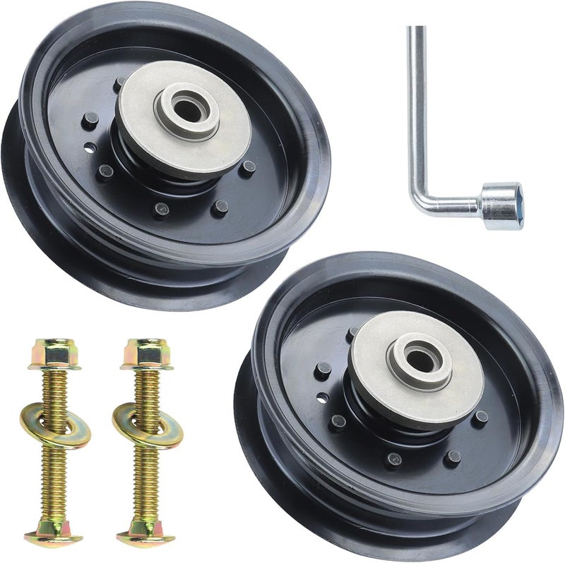 GUSUHAWK 2 Pack 532196104 Husqvarna Idler Pulley Replace Husqvarna 532196104, 532197380, Craftsman 196104, 197380 for RZ5424 RZ4623 YTH2348 YTH24K48 YTH24V48 LGT2654 MZ54 Z246 Z248F Z254 Z254F Mowers - Image 1